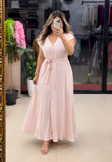 Pink Rayon Dress for Women