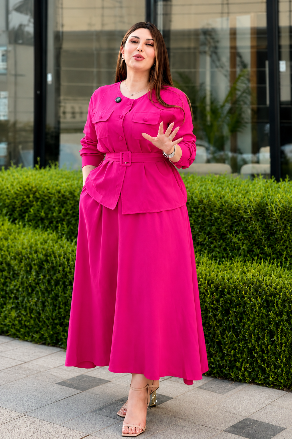Women's Co-Ord Set with Belt