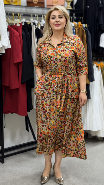 Floral Printed Rayon Dress