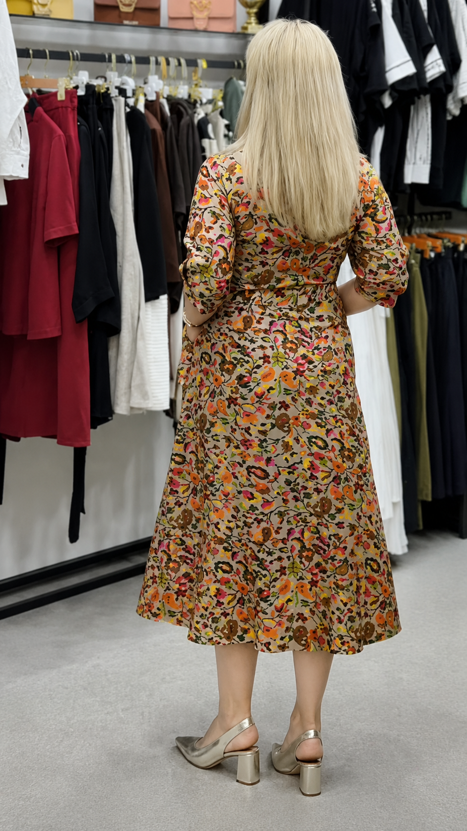 Floral Printed Rayon Dress