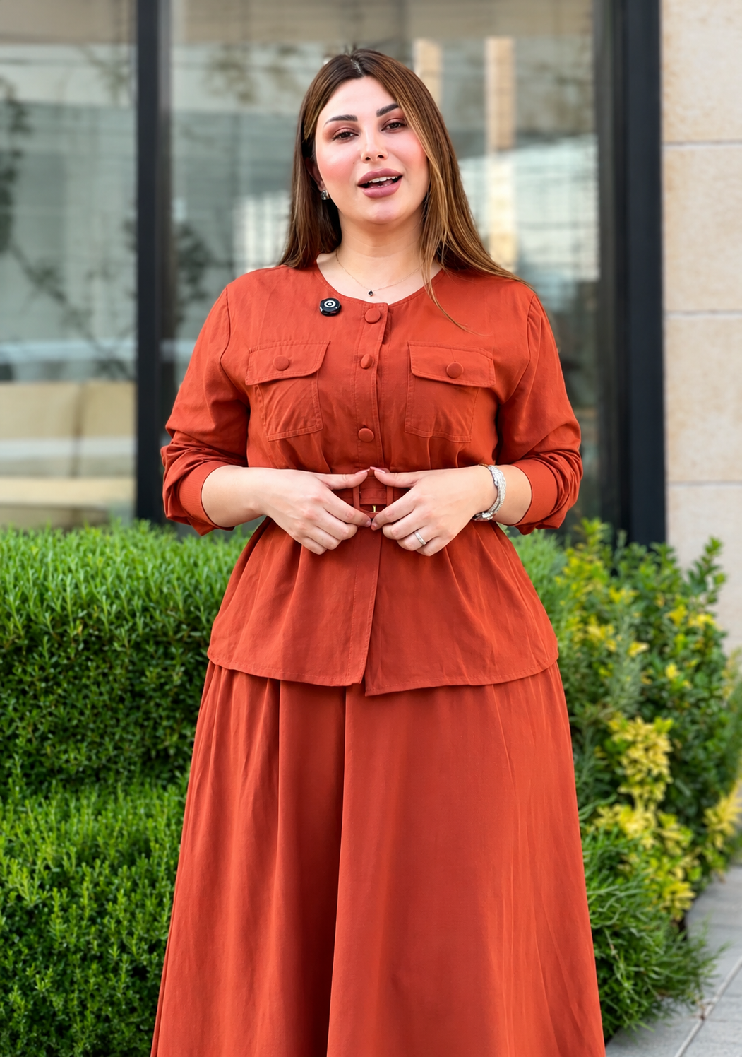 Women's Co-Ord Set with Belt