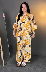 Yellow Printed Co-Ord Set for Women | S to 3XL