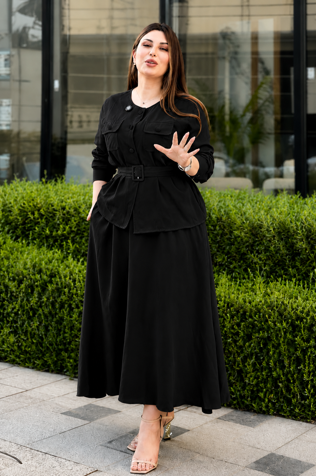 Women's Co-Ord Set with Belt