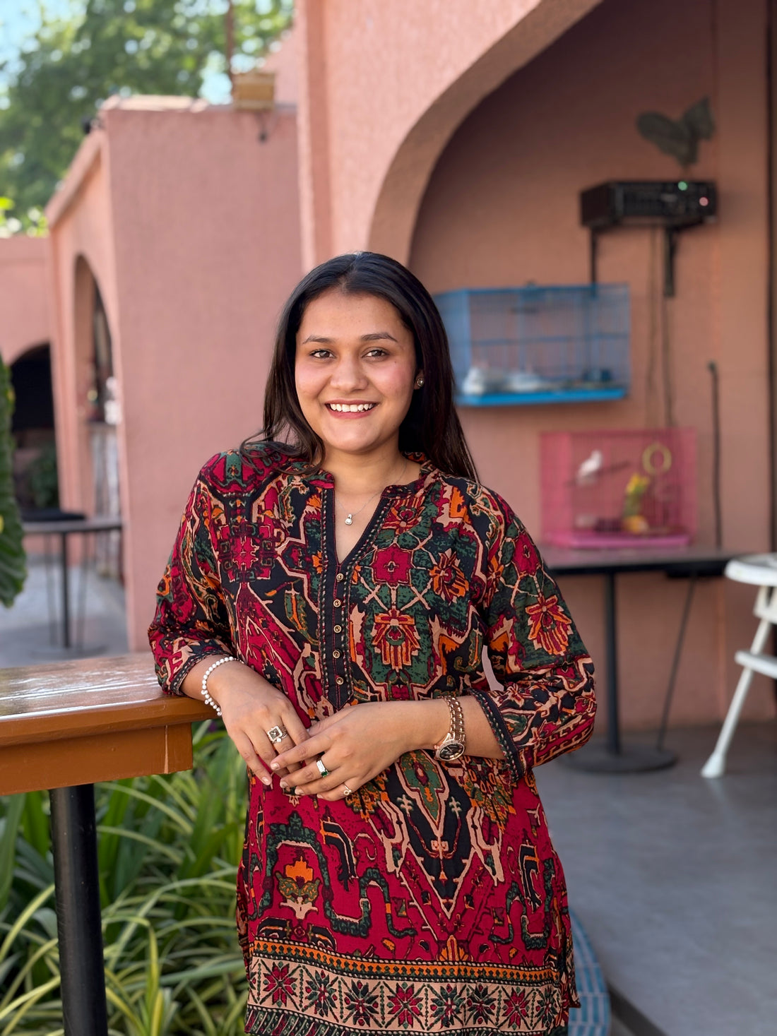 Printed Reyon Co Ord Set